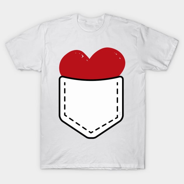 Pocket Sized Love T-Shirt by gtee